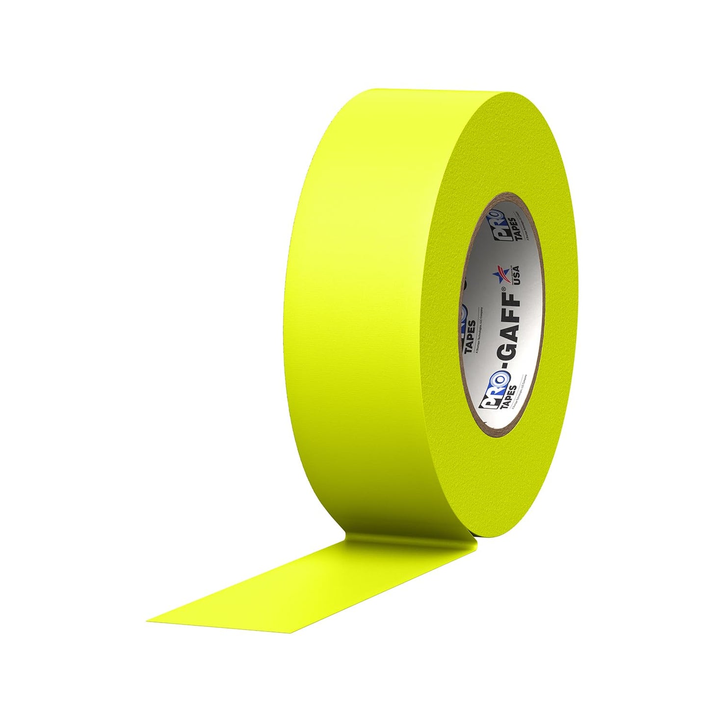 CINTA DE MARCAJE (GAFFER) PRO GAFF AMARILLO FLUORESCENTE, 2" X 55 YD, 11 MILS DE ESPESOR