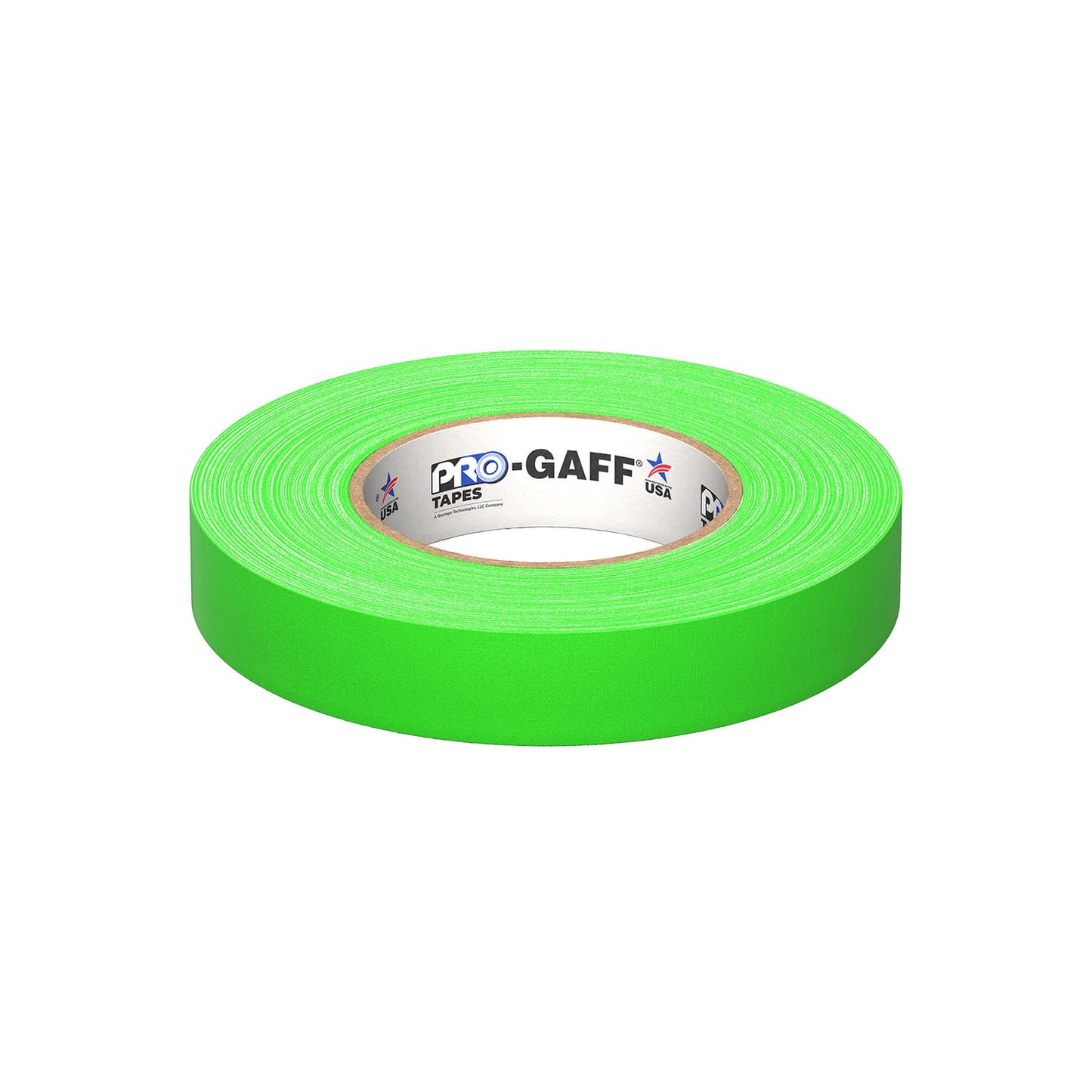 CINTA GAFFER, 1" X 46 MTS DE LARGO, FLUORESCENTE, VERDE