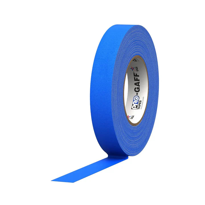 CINTA GAFFER, 1" X 55 MTS DE LARGO, AZUL ELECTRICO