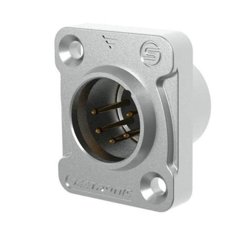 RECEPTÁCULO XLR 5 PINES HEMBRA BLANCO – J5F2C-W