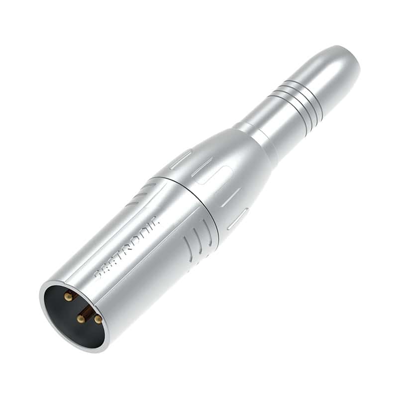 METAL ADAPTER 3PIN XLR MALE 6.35 FEMALE CONNECTOR