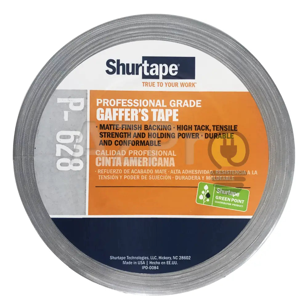 CINTA GAFFER, 2" X 50 MTS DE LARGO, GRIS