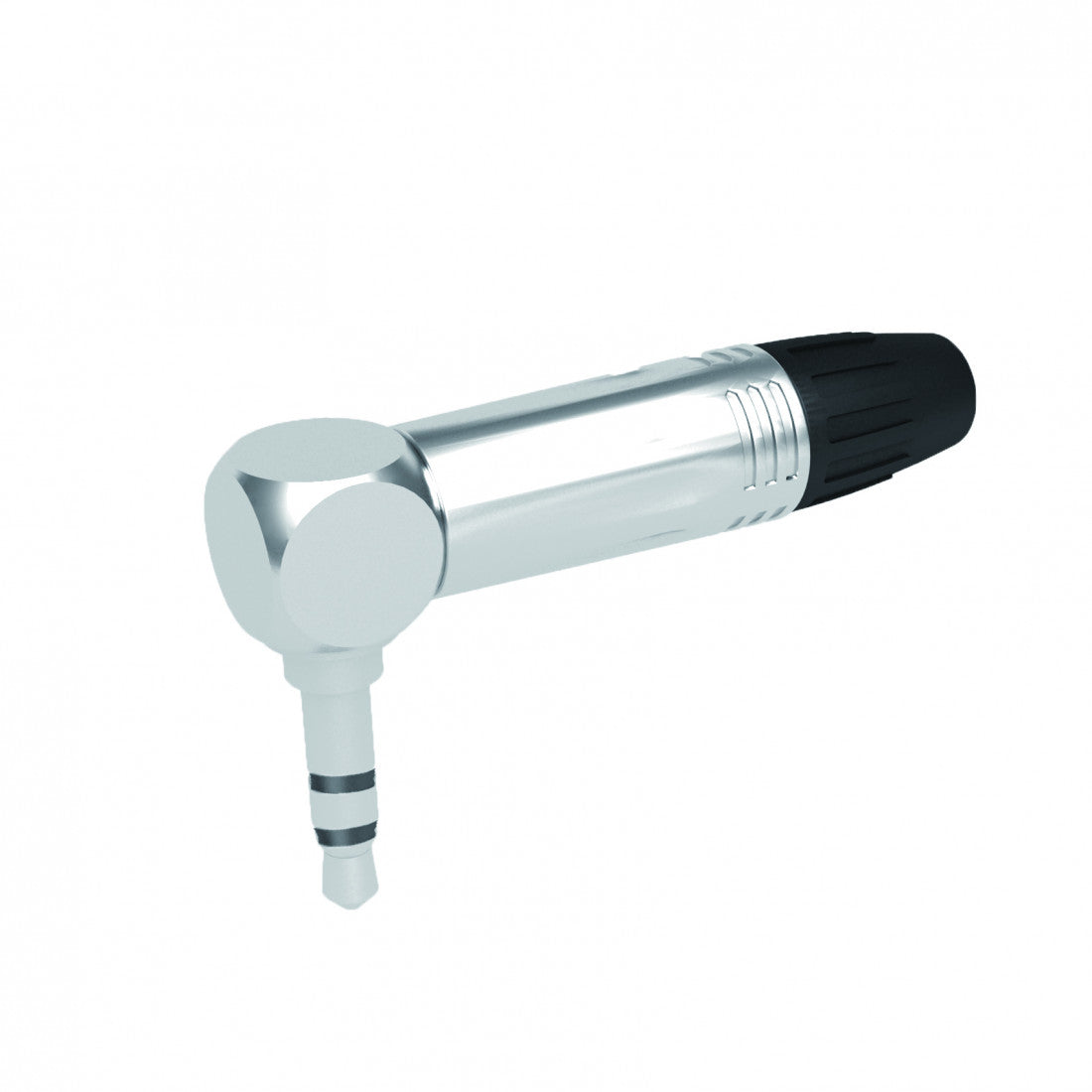 PLUG DE AUDIO 3.5MM ÁNGULO RECTO NÍQUEL CARCASA Y CONTACTOS