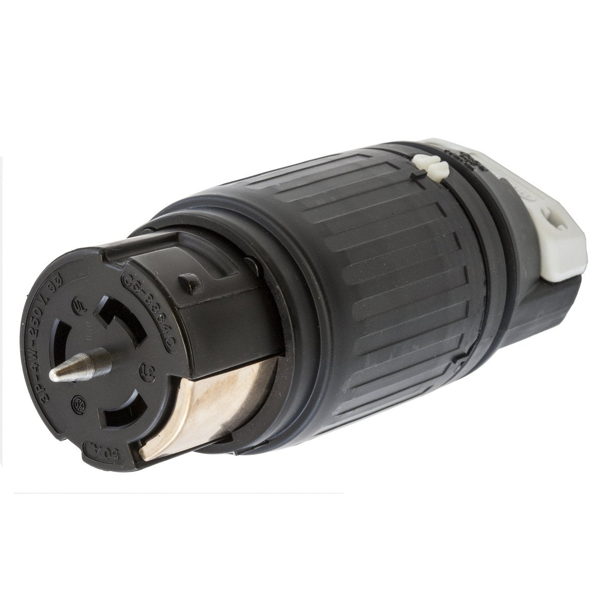 conector twist-lock linea, hembra, 250v, 50a, 3p, 4h