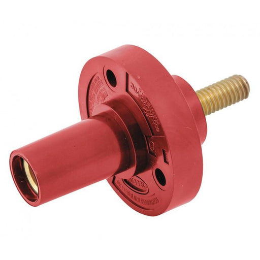 conector camlock 150a panel mount chasis tornillo female red