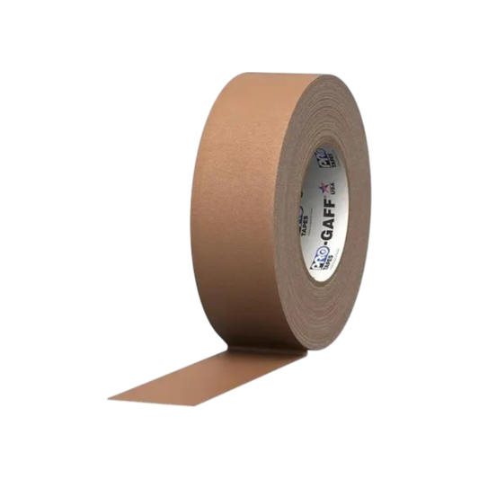CINTA DE MARCAJE (GAFFER) PRO GAFF COLOR TAN, 2" X 55 YD, 11 MILS DE ESPESOR
