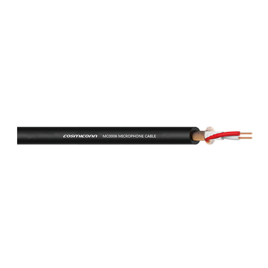Bobina de 100 metros de cable para micrófono de doble núcleo con protección en espiral 2X24AWG