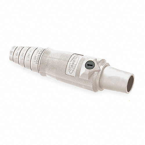 CONECTOR CAMLOCK 300-400A EN LINEA SINGLE POLE FEMALE WHITE