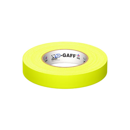 CINTA GAFFER, 1" X 46 MTS DE LARGO, FLUORESCENTE, AMARILLO