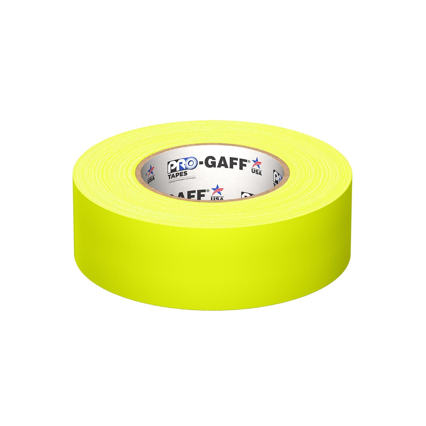 CINTA DE MARCAJE (GAFFER) PRO GAFF AMARILLO FLUORESCENTE, 2" X 55 YD, 11 MILS DE ESPESOR