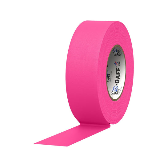 CINTA DE MARCAJE (GAFFER) PRO GAFF ROSA FLUORESCENTE, 2" X 55 YD, 11 MILS DE ESPESOR