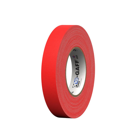 CINTA GAFFER, 1" X 55 MTS DE LARGO, ROJO