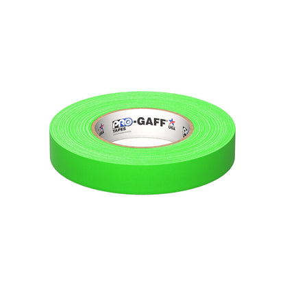 CINTA GAFFER, 1" X 46 MTS DE LARGO, FLUORESCENTE, VERDE