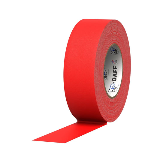 CINTA DE MARCAJE (GAFFER) PRO GAFF ROJA, 2" X 55 YD, 11 MILS DE ESPESOR