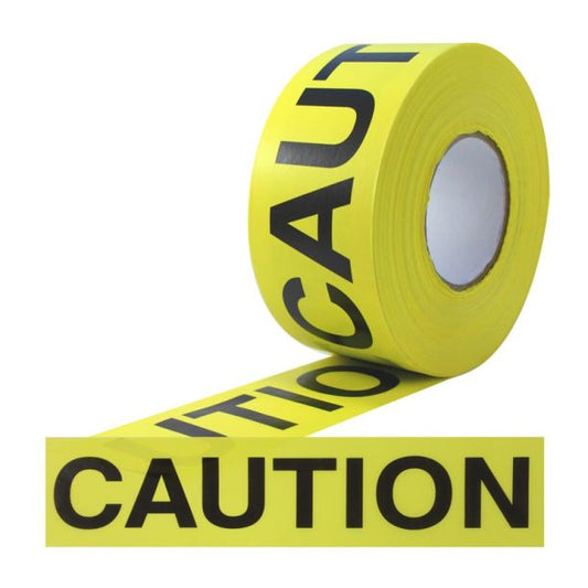 CINTA DE PRECAUCIÓN (CAUTION TAPE), 3" X 300 MTS DE LARGO, CON LEYENDA "CAUTION"