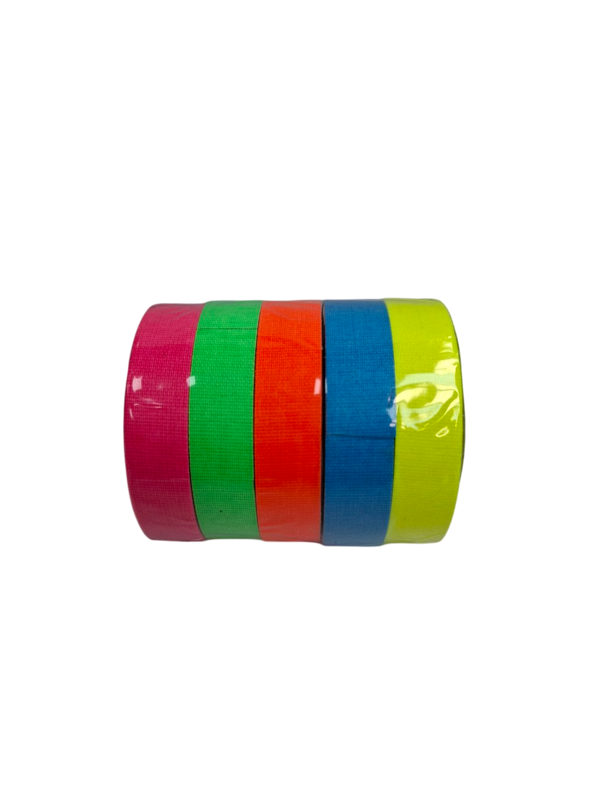 CINTA GAFFER, 1/2" X 5.5 MTS DE LARGO, FLUORESCENTE, (5 PZAS)