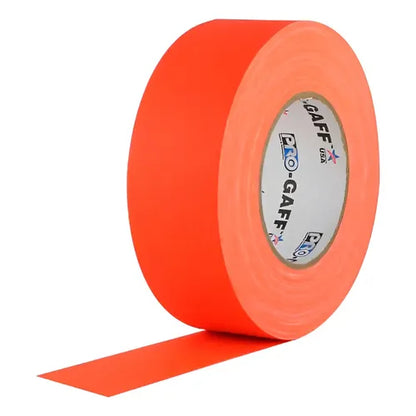 CINTA GAFFER, 2" X 46 MTS DE LARGO, NARANJA FLUORESCENTE
