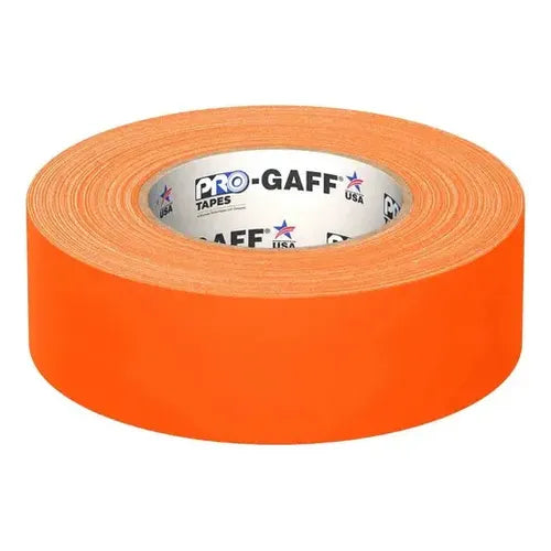 CINTA GAFFER, 2" X 46 MTS DE LARGO, NARANJA FLUORESCENTE