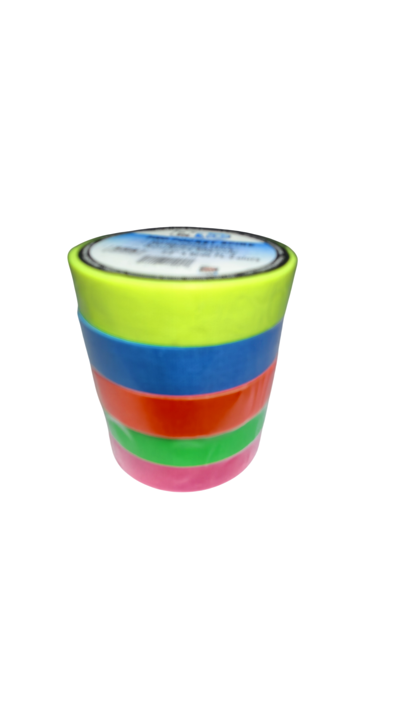 CINTA GAFFER, 1/2" X 5.5 MTS DE LARGO, FLUORESCENTE, (5 PZAS)