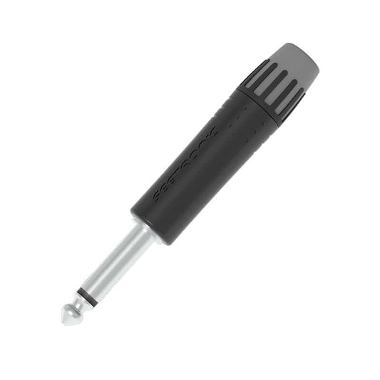 Conector delgado mono de 1/4″ , Carcasa color negro