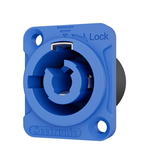 SOCKET POWERCON AC PARA CHASIS AZUL - POWER IN CAPACIDAD DE CORRIENTE NOMINAL DE 20 A/250 VCA. CERTIFICACIÓN UL NE359036