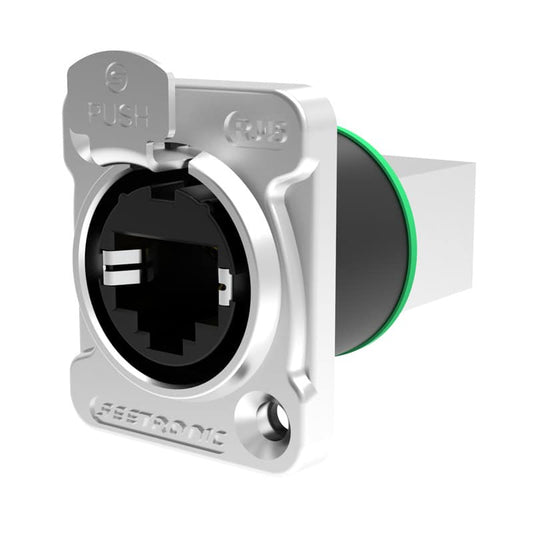 CONECTOR PARA CHASIS TIPO-D RJ-45 EN AMBOS LADOS