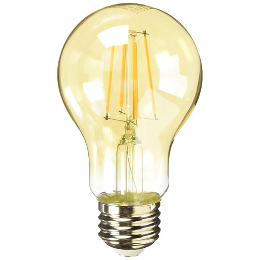 led filament bulb, 4.5w, 120v, base e27, warm white dimeable, a19, 2500k