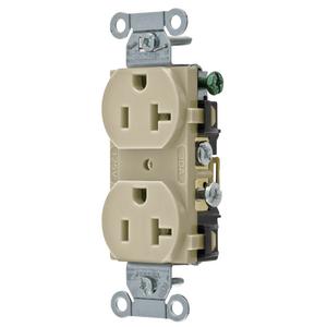 conector dup rcpt, comm grd, 20a 125v, 5-20r, iv mto