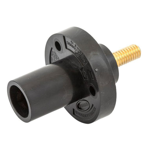conector camlock 150a panel mount chasis tornillo male black