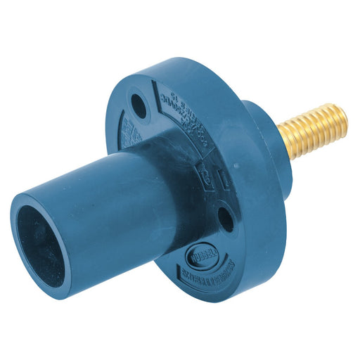 conector camlock 150a panel mount chasis tornillo male blue