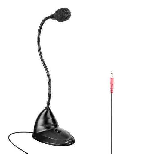 microfono para computadora, con cuello flexible
