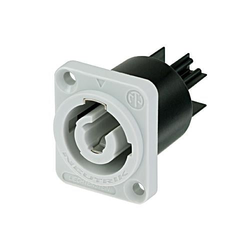 conector powercon ac para chasis gris - power out