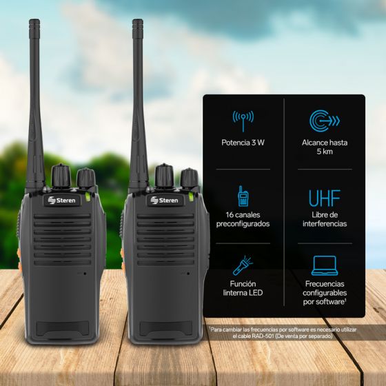 kit de 2 radios intercomunicadores
