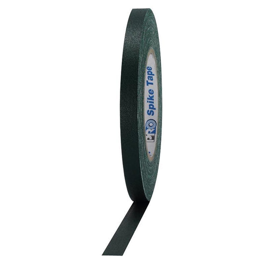 cinta gaffer, 1/2" x 41 mts de largo, verde, spike tape