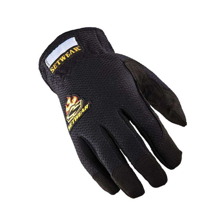 guantes ez-fit gloves, medium, black