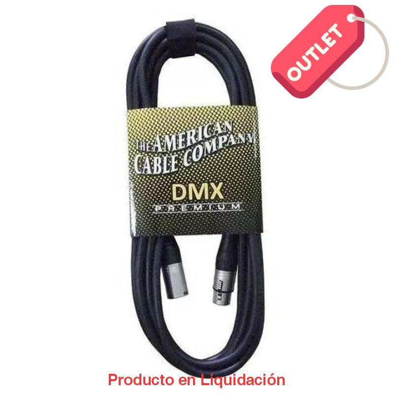 cable para señal, dmx (iluminacion) xlr a xlr, 3mt-10 pies
