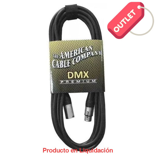 cable para señal, dmx (iluminacion) xlr a xlr, 6mt-20 pies