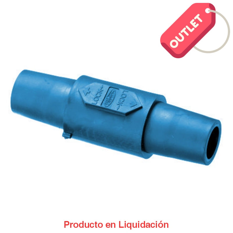 conector camlock 300-400a dbl female (fem-fem) blue, mto