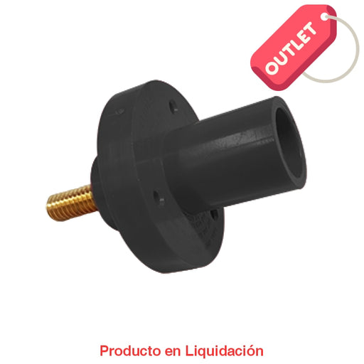 conector camlock 150a panel mount chasis tornillo male black - clmmrs-c, mto