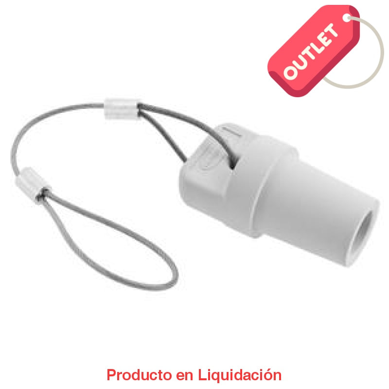 conector camlock 300-400a en linea single pole, male cap, white, mto