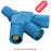 conector camlock 300-400a tri-tap (female-male-male-male) blue, mto