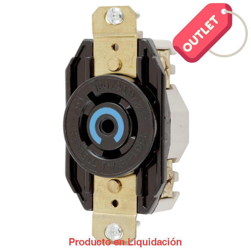 conector twist-lock chasis, macho, 120-208v, 20a, 4p, 5h, l21-20r, mto