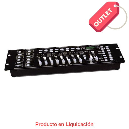 consola de iluminacion de 192 canales, dmx, mto