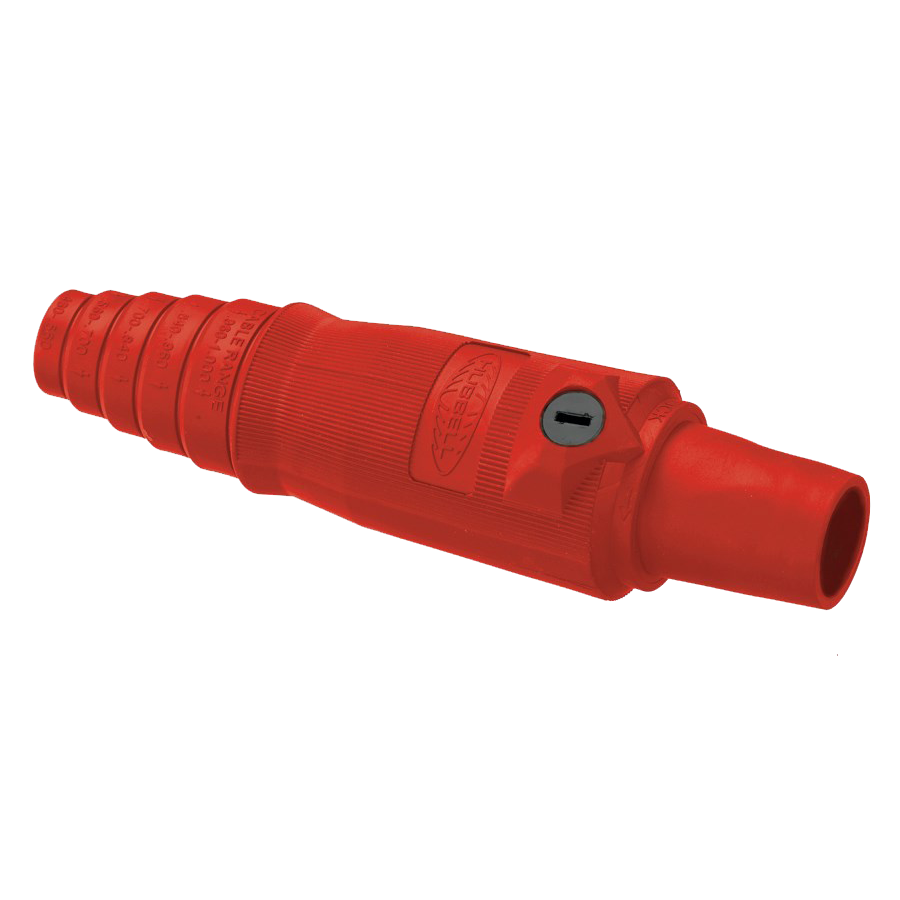 conector camlock 300-400a en linea single pole female red