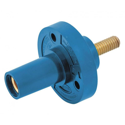 conector camlock 150a panel mount chasis tornillo female blue