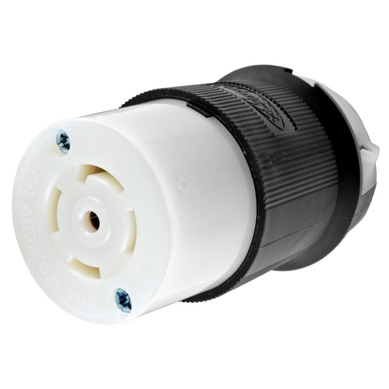 conector twist-lock linea, hembra, 120-208v, 30a, 4p, 5h, l21-30r