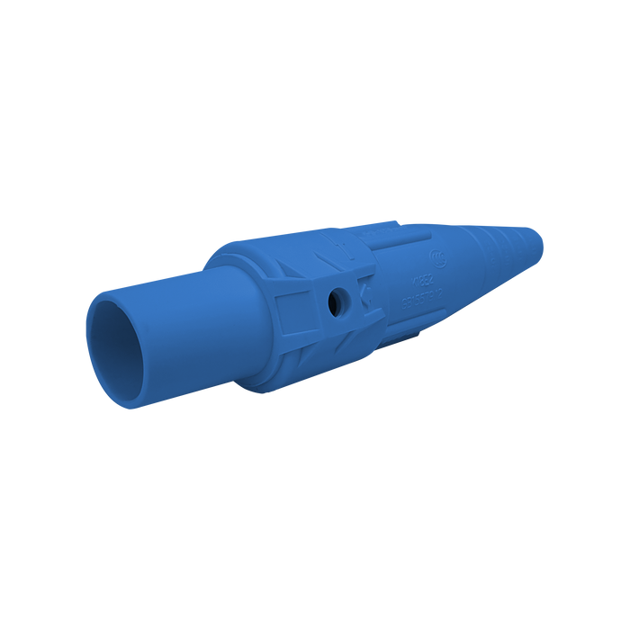 conector camlock 300-400a en linea single pole female blue
