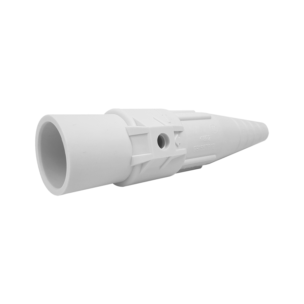 conector camlock 300-400a en linea single pole male white