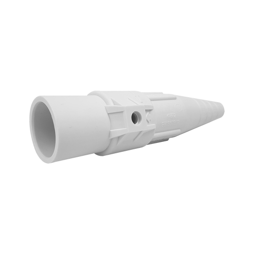 conector camlock 300-400a en linea single pole male white