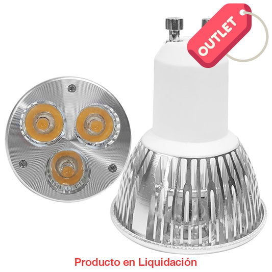 led mr16, 3w, 120v, base gu10, warm white dimeable, 30°, ledgu10-3d - descontinuado – mto